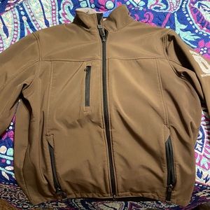 Brown stock show U jacket